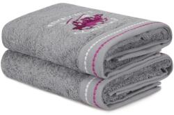 Beverly Hills Polo Club Set 2 prosoape 50x90cm bumbac 100%, Beverly Hills Polo Club 401 Grey Prosop