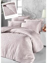 Victoria Lenjerie de pat dublu bumbac 100% Jacquard Satin Deluxe Victoria, Rima Cream Lenjerie de pat