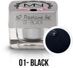 Mystic Nails 3D Gyurma Zselé - 01 - Black - 3, 5g