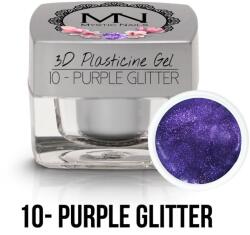 Mystic Nails 3D Gyurma Zselé - 10 - Purple Glitter - 3, 5g