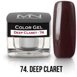 Mystic Nails Színes Zselé - 74 - Deep Claret (HEMA-free) - 4g