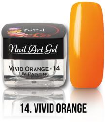 Mystic Nails Festő Színes Zselé - 14 - Vivid Orange (HEMA-free) - 4g