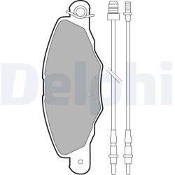 DELPHI set placute frana, frana disc DELPHI LP1629 (LP1629)