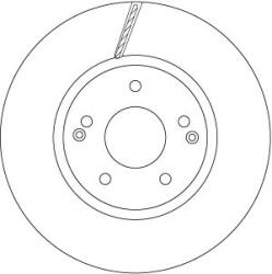 TRW Disc frana TRW DF6804 - piesa-auto