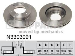 NIPPARTS Disc frana NIPPARTS N3303091 - piesa-auto