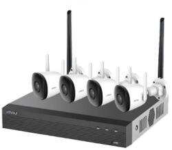 Dahua IP wifi csőkamera szett - NVR1104/F22 kit (4x 2MP-2, 8mm, H265, mikr. , IR30m; 1x NVR 4csat, 1TB HDD) (KIT/NVR1104HS-W-S2/4-F22) - ipkameradiszkont