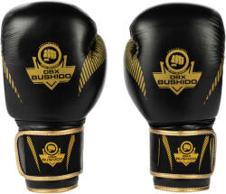Dbx Bushido Bokszkesztyű DBX BUSHIDO természetes bőrből 10 OZ fekete|sárga