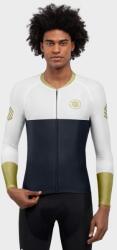 SIROKO Férfi hosszú ujjú mez Cycling SIROKO M2 Bavaria 2XL fehér|kék