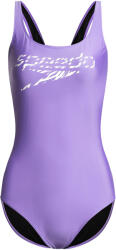 Speedo Logo Deep U-Back női egyrészes fürdőruha 32 fehér|lila