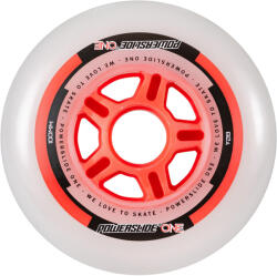 Powerslide One 100/82A soros görkorcsolya kerekek 4 db. 100 MM vörös