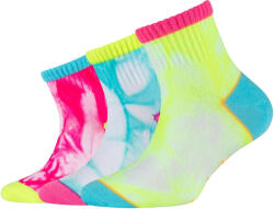 Skechers Lány zokni, Skechers 3PPK Girls Casual Fancy Tie Die Socks, sokszínű 35 színes