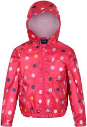 Regatta Gyerek kapucnis vízálló kabát, Peppa Pig Polka Dot 82-95cm24M-3A vörös