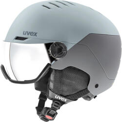 uvex Wanted Visor sísisak gleccser/orrszarvú matt/tükör ezüst füst 54-58 cm 54-58 CM fehér|szürke