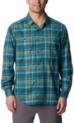 Columbia Silver Ridge Utility Lite Plaid Long Sleeve Shirt férfi túraing - kék S barna|kék