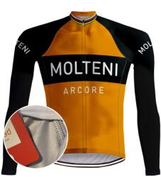 REDTED Vintage molteni narancssárga kerékpáros mez - REDTED 3XL fekete|narancssárga