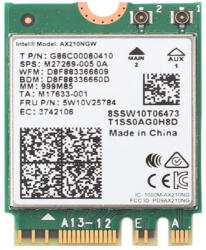 Intel NIC WI-FI 6 AX210 2230 2x2 AX R2 6GHz + BT No vPro