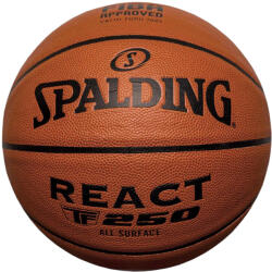 Spalding Kosárlabda React FIBA TF 250, 7-es méret 7 fekete|narancssárga