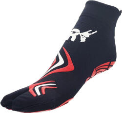 R-EVENGE Calisthenics csúszásgátló felnőtt zokni fekete piros fekete|vörös