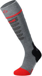 LENZ Heat Sock 5.1 Toe Cap Slim Fit fűthető sízokni 39 szürke|vörös