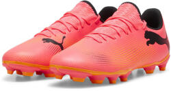 PUMA FUTURE 7 PLAY FG/AG futballcipő PUMA Sunset Glow Black Sun Stream Pink Orange fekete|narancssárga|sárga