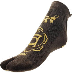 R-EVENGE Felnőtt csúszásmentes jóga zokni barna|sárga