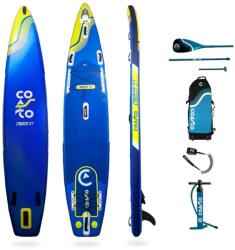 COASTO SUP deszka - felfújható - túrázáshoz / hosszú távokhoz - Cruiser 13'1 kék|sárga