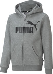 PUMA Essentials Big Logo Full-Zip kapucnis pulóver Ifjúsági PUMA Medium Gray Heather 7/8 EVES szürke