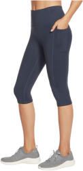 Skechers Női leggings, Skechers Go Walk High Waisted Capri Leggins, sötétkék XS kék