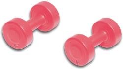 ROVERA Vinil súlyzópár - 1 kg (összesen 2 kg) rózsaszín