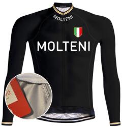 REDTED Molteni Vintage kerékpáros mez - REDTED - fekete 4XL fekete|narancssárga