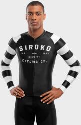 SIROKO Férfi hosszú ujjú mez Cycling SIROKO M2 Summit S fehér|fekete