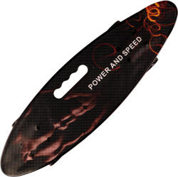 Action Penny board Hordozható, PU, ABEC-7, Alumínium, Power & Speed fekete