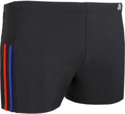 Guggen Mountain Férfi szűk szabású csíkos boxer úszónadrág - TS05-TS06 3XL fekete|vörös