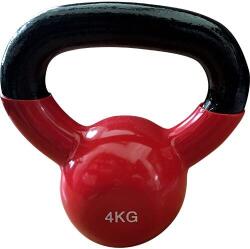 Robust Kettlebell 4 kg vinyl borítással fekete|vörös