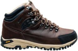 HI-TEC Férfi túrabakancs, bőr - Lotse Mid Cut Walking 41 barna|bézs|fekete