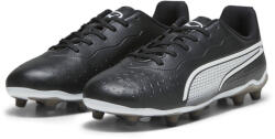 PUMA King Match Fg/Ag Jr. gyerek focicipő fehér|fekete