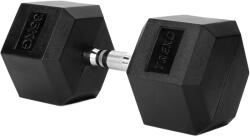 XTREXO Hex gumírozott súlyzó 35 kg fekete