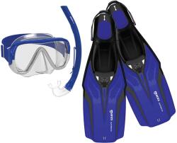 mares Nateeva Keewee búvárszett maszk + snorkel + uszonyok 44 fehér|fekete|kék