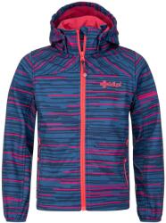 Kilpi RAVIA-JG lány softshell kabát, sötétkék/piros, 98 (3-4 év) kék|rózsaszín|vörös