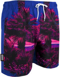 Guggen Mountain Férfi úszónadrág - Rózsaszín, pálmafa mintás 2XL kék|rózsaszín