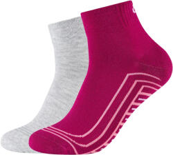 Skechers Uniszex zokni, Skechers 2PPK Basic Cushioned Quarter Socks, szürke 35 szürke