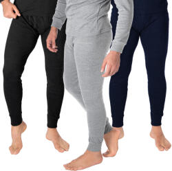 Black Snake Férfi termónadrág 3 darabos szett, Sport alsóneműk 4XL fekete|kék|szürke