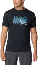 COLUMBIA Zero Rules Short Sleeve Graphic Shirt férfi rövid ujjú sport póló - szürke XL szürke