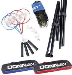 DONNAY Tollaslabda szett fémvázas hálóval, 2 színben, Donnay fekete