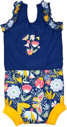 Splash About Gyermek egyrészes fürdőruha Splash About Happy Nappy Meadow kék|sárga