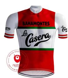 REDTED Vintage kerékpáros mez La Casera - REDTED 4XL fekete