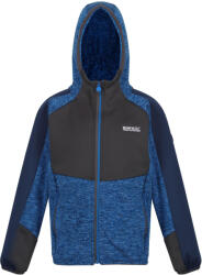 Regatta Gyerek cipzáras kapucnis pulóver Dissolver VI Marl Fleece 3 - 4 EVES kék|szürke