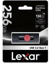 Lexar JumpDrive Dual Drive D300 256GB USB 3.2 (LJDD300256G-BNBNG)
