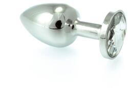 Rimba Butt Plug Small Metal With Crystal Clear
