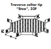 Elvan Traversa Imbinare Stea Pentru Pat Metalic 400mm (32f-6v-400/pg)